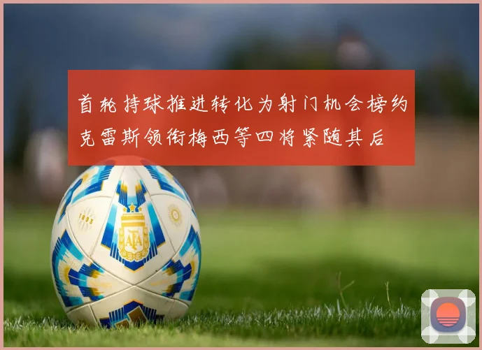 首轮持球推进转化为射门机会榜约克雷斯领衔梅西等四将紧随其后